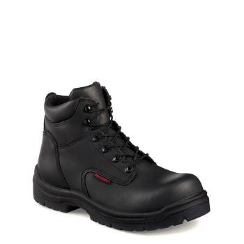 Red Wing Férfi King Toe 6-inch Safety Toe Munkavédelmi Bakancs Fekete